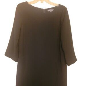 Vince Classic Black 3/4 Sleeve Sheath Knee Length Pencil Dress, Size 10